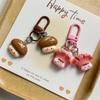 2Pcs/Bag Cute Food Corn Mushroom Sausage Broccoli Mobile Phone Chain Keychain Pendant Sweet Charm Girl Bag Hanging Ornament Gift