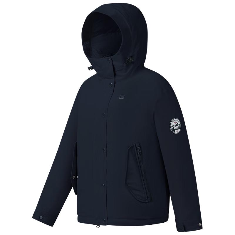 FILA Women's Loose Fit Hooded Down Jacket