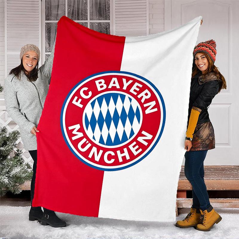 1pc B-Bayern Munich (7) Theme Blanket - Digital Print, Polyester, Cozy for All Seasons, Perfect for Outdoor, and Travel