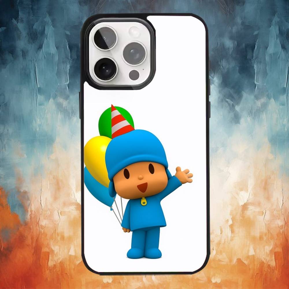 Cartoon niedliche P-Pocoyo Handyhülle Für iPhone 17 16 15 14 13 12 Pro Max Plus für Magsafe Spiegel Kabellose Magnetische Abdeckung