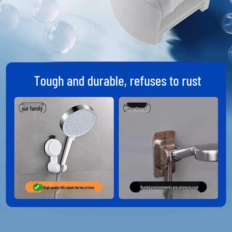 Tali Home Suction Cup Shower Head Bracket - Nail-Free, Glue-Free Holder