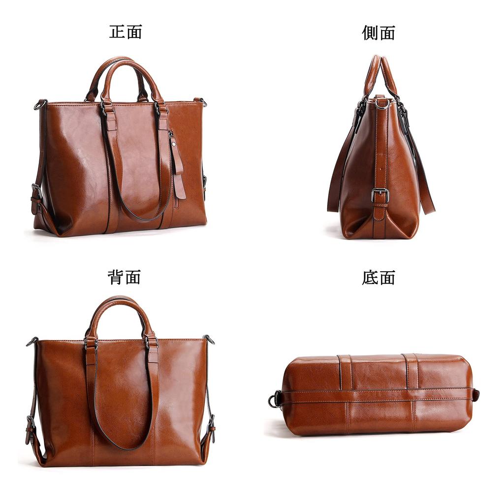 Business Tote Large A4 Shoulder Crossbody Work School Genuine Gift [krison] Bag, Bag, Cowhide, Capacity, Size, Bag, Women's, Men's, 3-way, Bag, Bag,