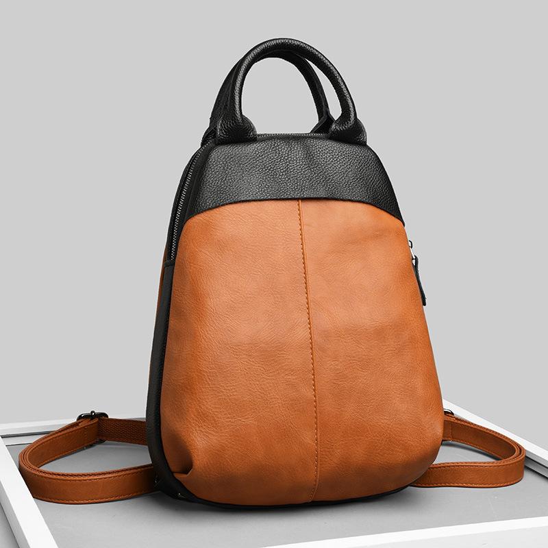 korean leather backpack
