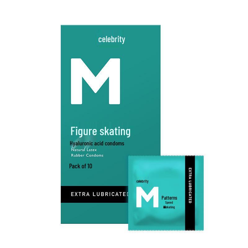 Mingliu Ultra Thin Long-Lasting Dotted Condoms with Hyaluronic Acid - 10 Pack