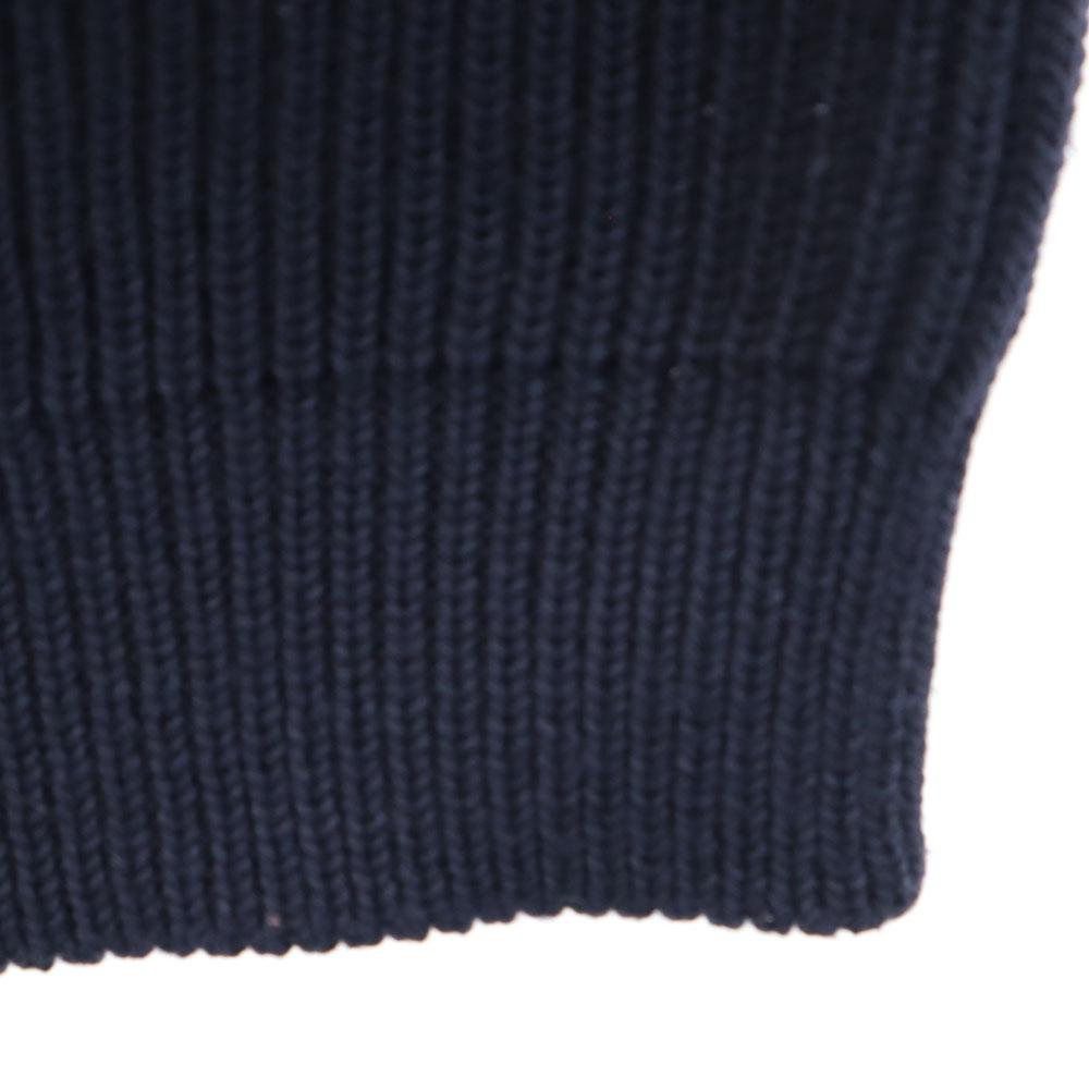 ANDERSEN-ANDERSEN made in Italy Langarmpullover XS Marineblau Rippstrick Herren Gebraucht