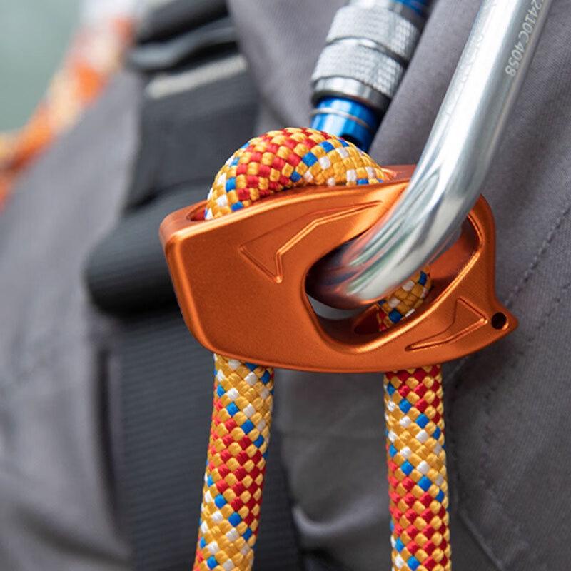 Brangdy Adjustable Caving Lanyard with Descender Buckle