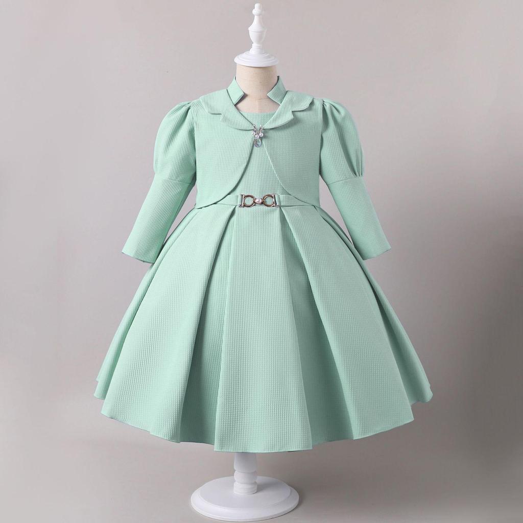 Children's All-Season Wedding Princess Dress Set - Two-Piece Formal Wear