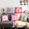 Marca Facebook Capa de Almofada Conjunto de Capas de Almofada 4 Peças 50x50 45x45 40x40 Fronha Decorativa Sofá Decoração de Casa