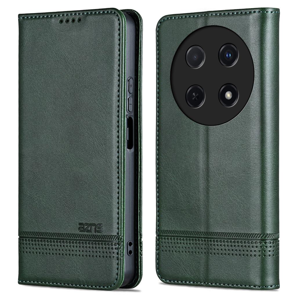 AZNS For Huawei Nova 12i 4G/Enjoy 70 Pro Case Leather Cowhide Texture Wallet Phone Cover