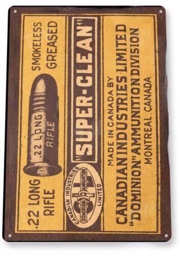 

CANADIAN INDUSTRIES LIMITED TIN SIGN SUPER CLEAN AMMUNITION CANADA SHOTGUN xAluminum 20x30cm（7.8x11.8inch）