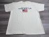 Vintage Y2K Patriotisches T-Shirt Stolz darauf, ein Amerikaner zu sein Herren Größe XL Kurzarm