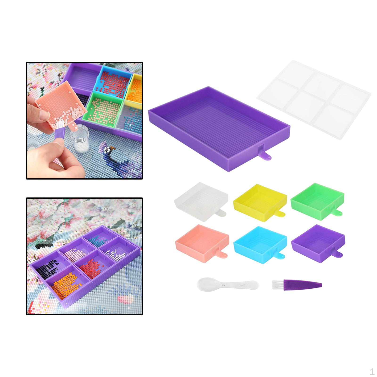 

Підставка-лоток Інструменти та аксесуари Пензлик для алмазної вишивки Лотки mix