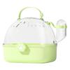 Hamster Outdoor Carriers Cage Portable Hamster Cage with Clear Large Flip Cover for Hamster Bird Carrying Pet Supplies