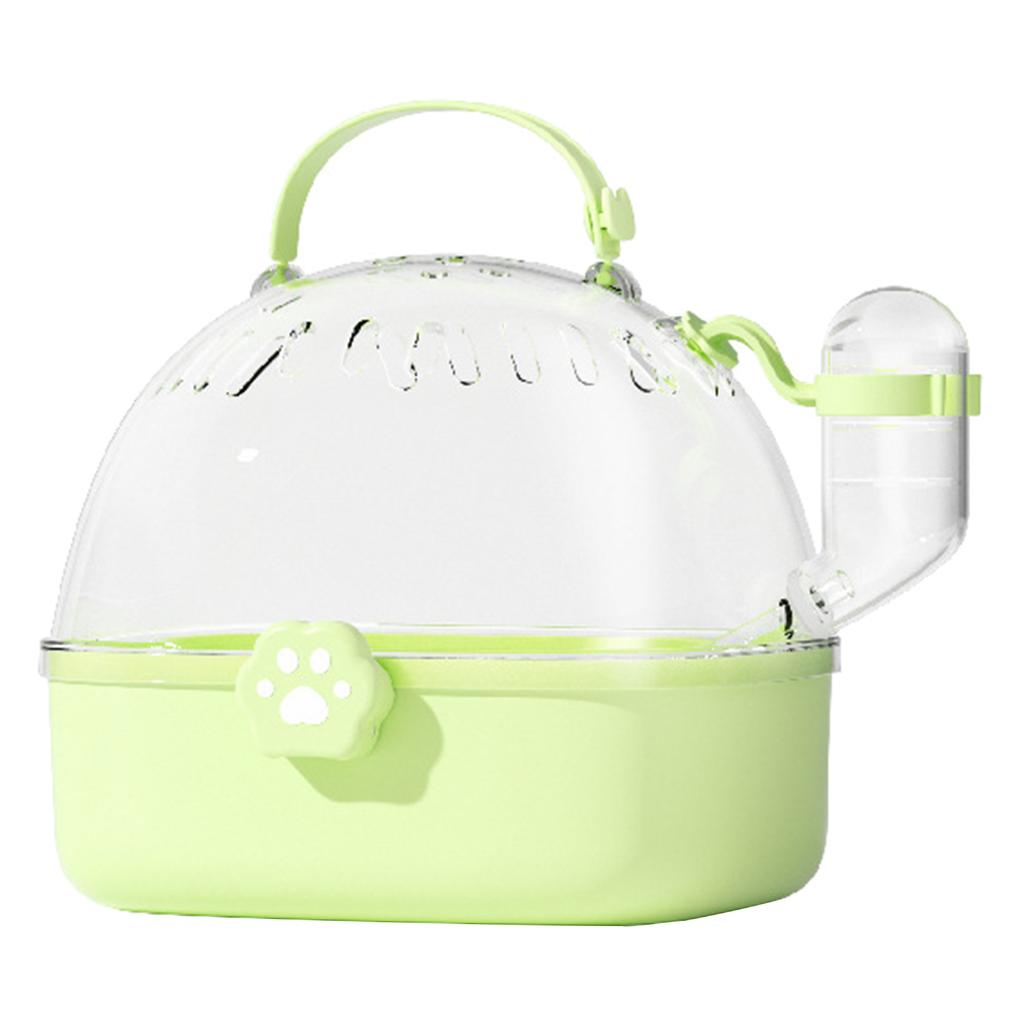 Hamster Outdoor Carriers Cage Portable Hamster Cage with Clear Large Flip Cover for Hamster Bird Carrying Pet Supplies