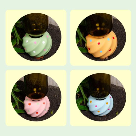 4 szt. Samonawadniające kule terakotowe 210 ml Kule do nawadniania w kropki Automatyczne kule do nawadniania roślin doniczkowych