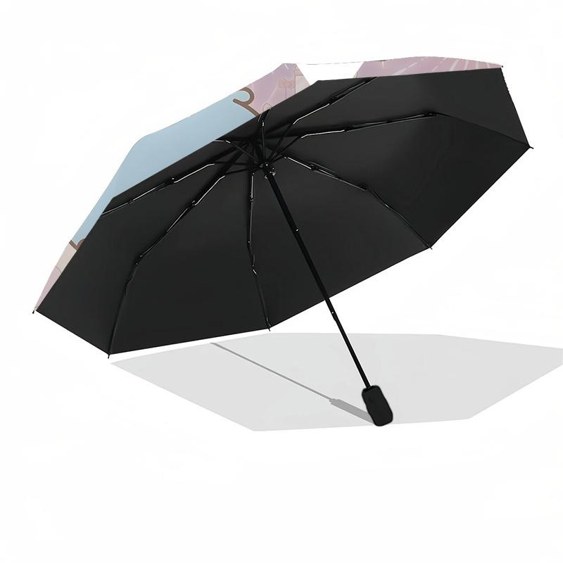 1pc Little Twin Stars Celebration Umbrella with Plastic Handle,Compact & Stylish,Suitable for All Seasons Home Travel Outdoor N198