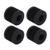 4 Stück Druckerfußpolster Antivibration Stoßdämpfung Gummi Druckerfußmatte für Bambu Lab X1 X1C P1P P1S 3D-Drucker