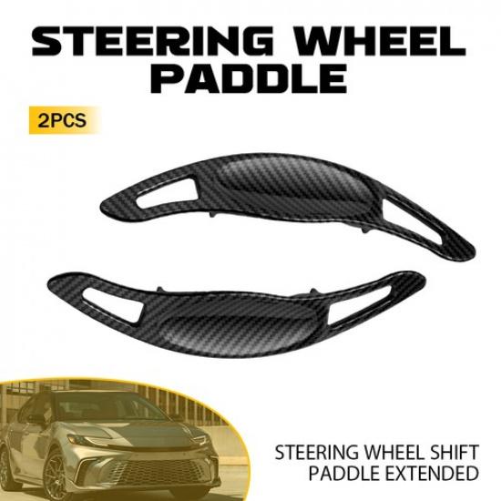 Pair Wheel Steering Shift Carbon Paddle Fiber For 19-25 Corolla Toyota Hatchback
