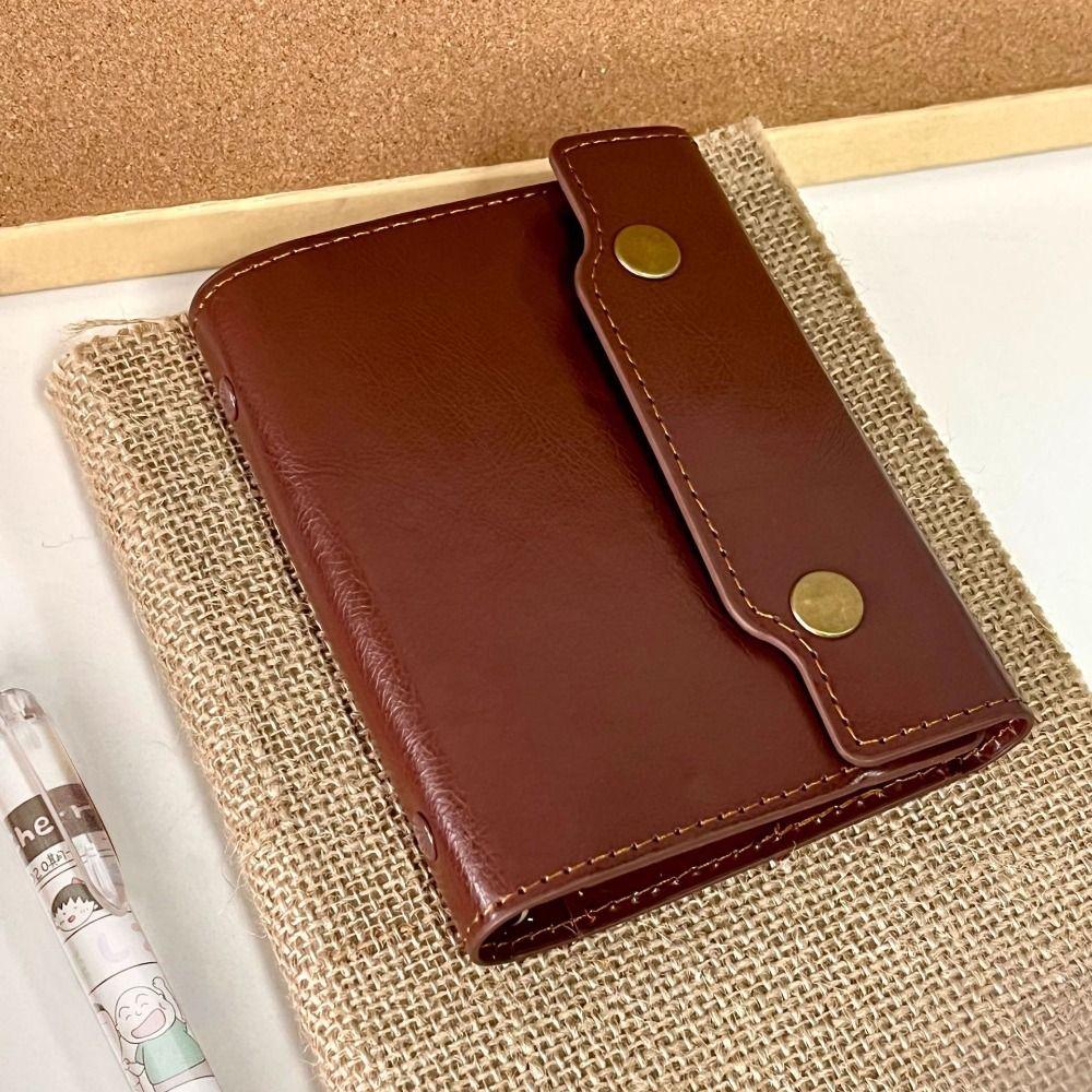 PU Leather Travel Journal Retro Brown Diary Book Multi Functional Notepad  Note Taking
