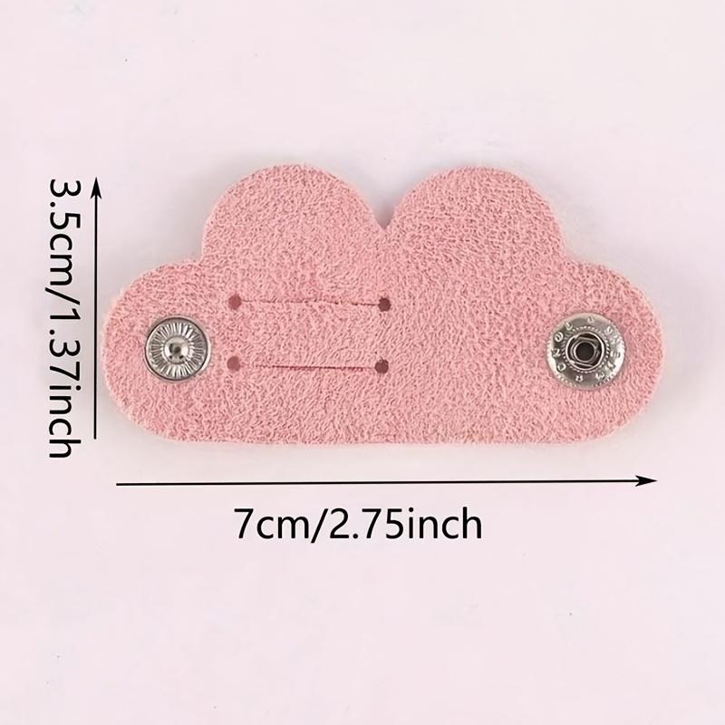 10Pcs Heart Shaped PU Leather Cable Storage Organizer Straps Earphone Cord Management Winder Ties