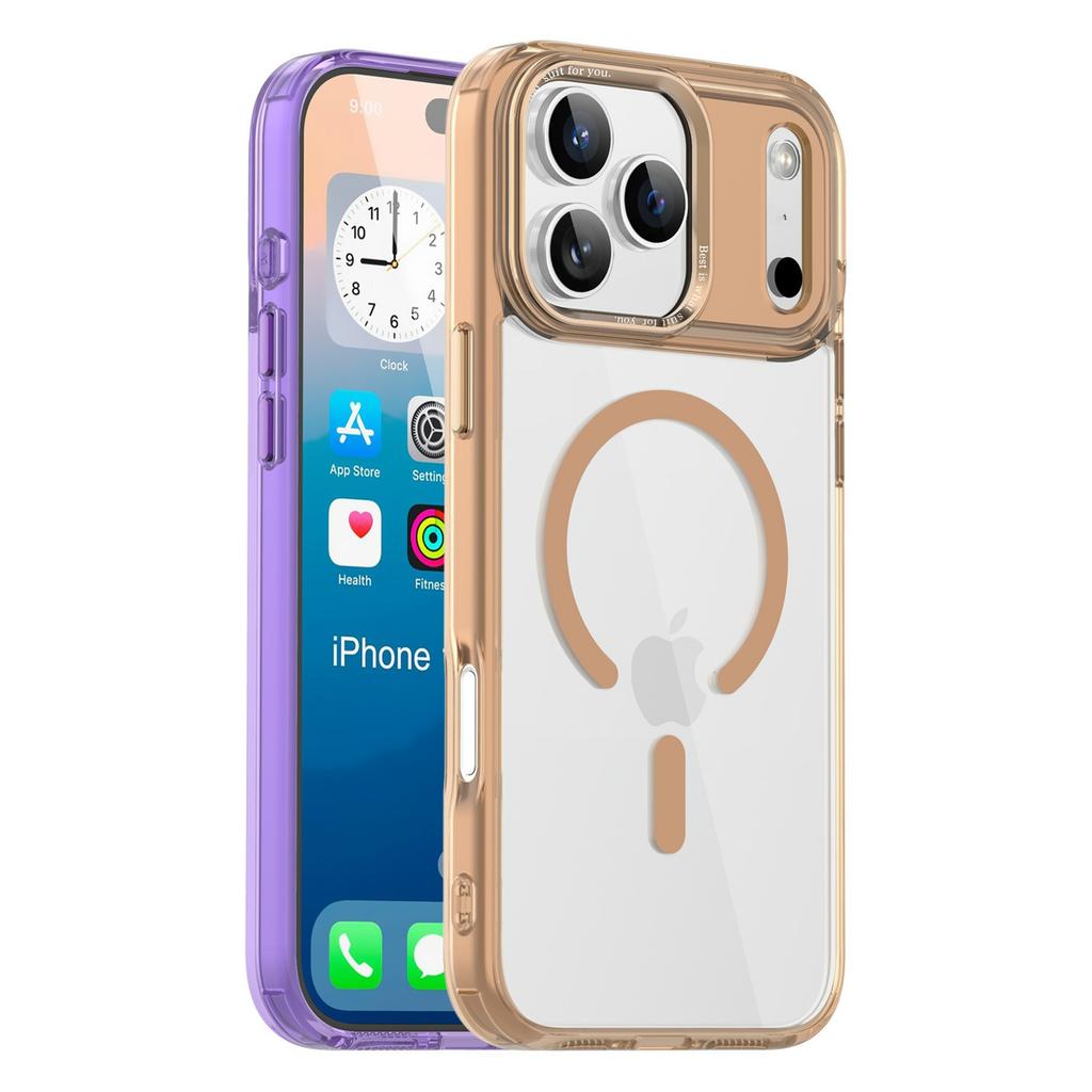 For iPhone 17 Pro Max Case Compatible with MagSafe TPU+PC Transparent Phone Cover