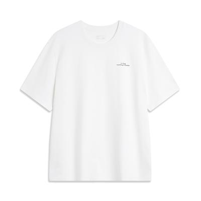 Série Moda Desportiva Juvenil de Fim de Semana Gola Redonda Retrô Solta Casual Manga Curta Algodão Camiseta Unisex Tops Off-White AHSU689-3