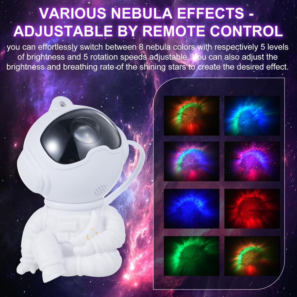 Astronaut Star Galaxy Projector Starry Nebula Projection Light Bedroom Decoration Night Light