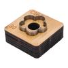 Leather Cutting Mold with Wood Base Flower Shape Punching Die for Making Pendants Crafting Projects