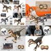 Children's Simulation Rechargeable Remote Control Spraying Dinosaur Toy Intelligent 2.4g Sound And Light Follows Light