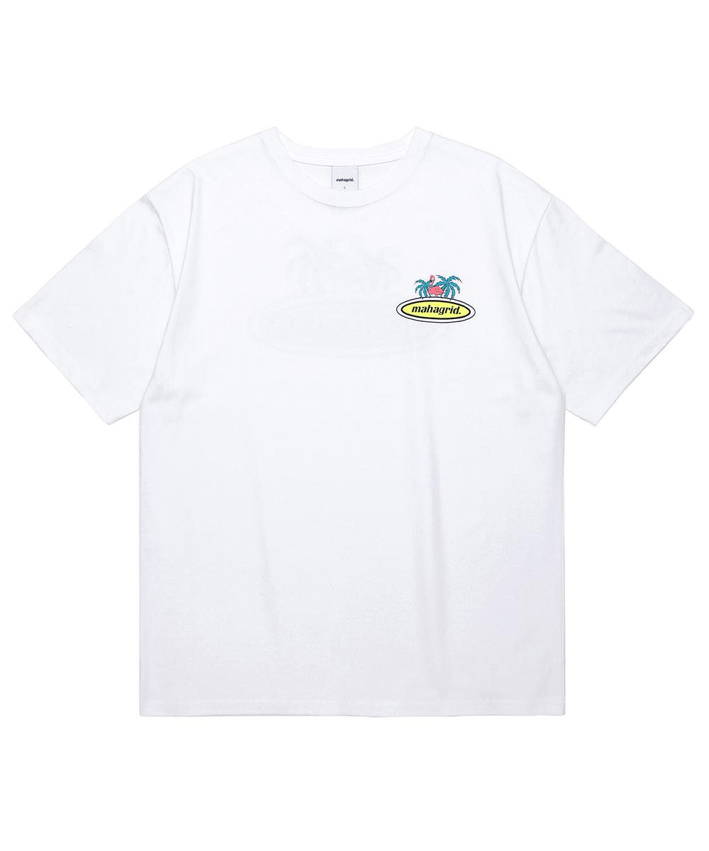 Maha Grid Футболка с фламинго Белая(Mg2Cmmt520A) White/S