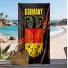 Germany Football Print Beach Towel Quick Dry Super Absorbent Soft Bath Towel for Swimming Beach Travel Fan Souvenir Gift