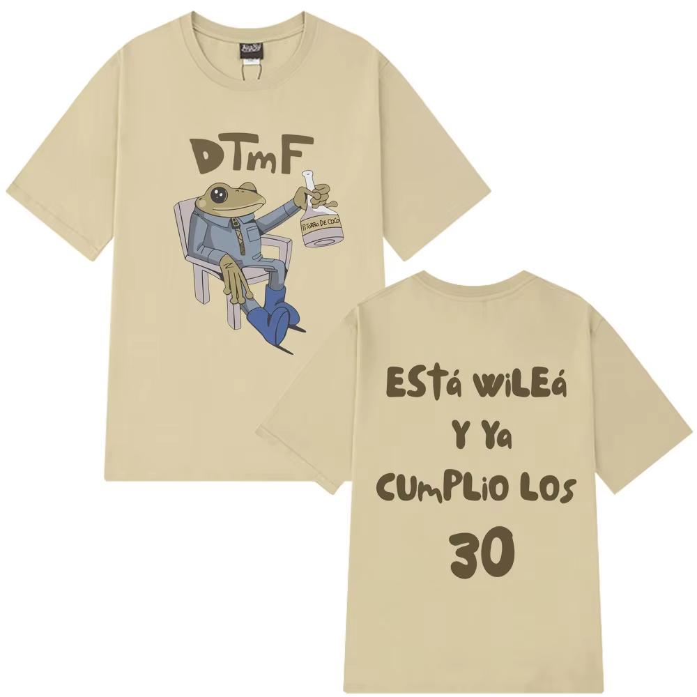 

Esta Wilea Personalized Bad Bunny DTMF New Album T Shirt Man Woman Fashion Clothing Summer Cotton Casual T-shirts Streetwear Top 4XL