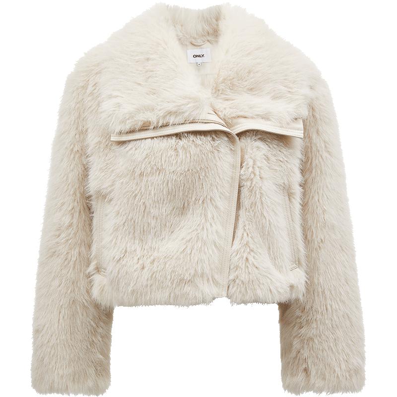 

ТОЛЬКО Женская короткая куртка с лацканами из искусственного меха L