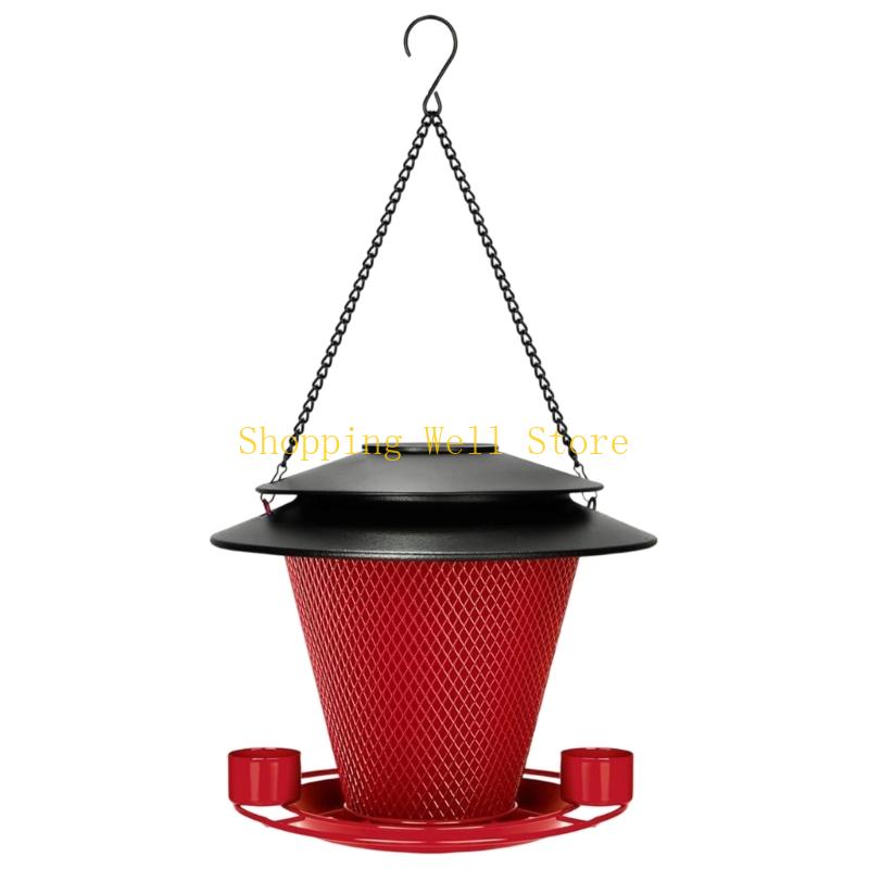 KX4B Outdoor Bird Feeder Hanging Feeder for BackYard Garden Wild Bird Feeding Station Observation Tool for Bird Enthusiasts