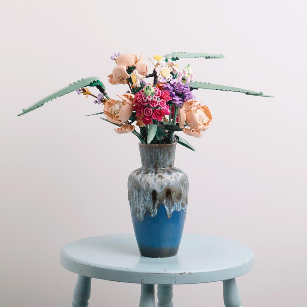 Eternal Artificial Flower Home Decor Building Block Model Brick Moc Bouquet Rose Toy DIY For Women Girls Gift For Mom Girlfriend