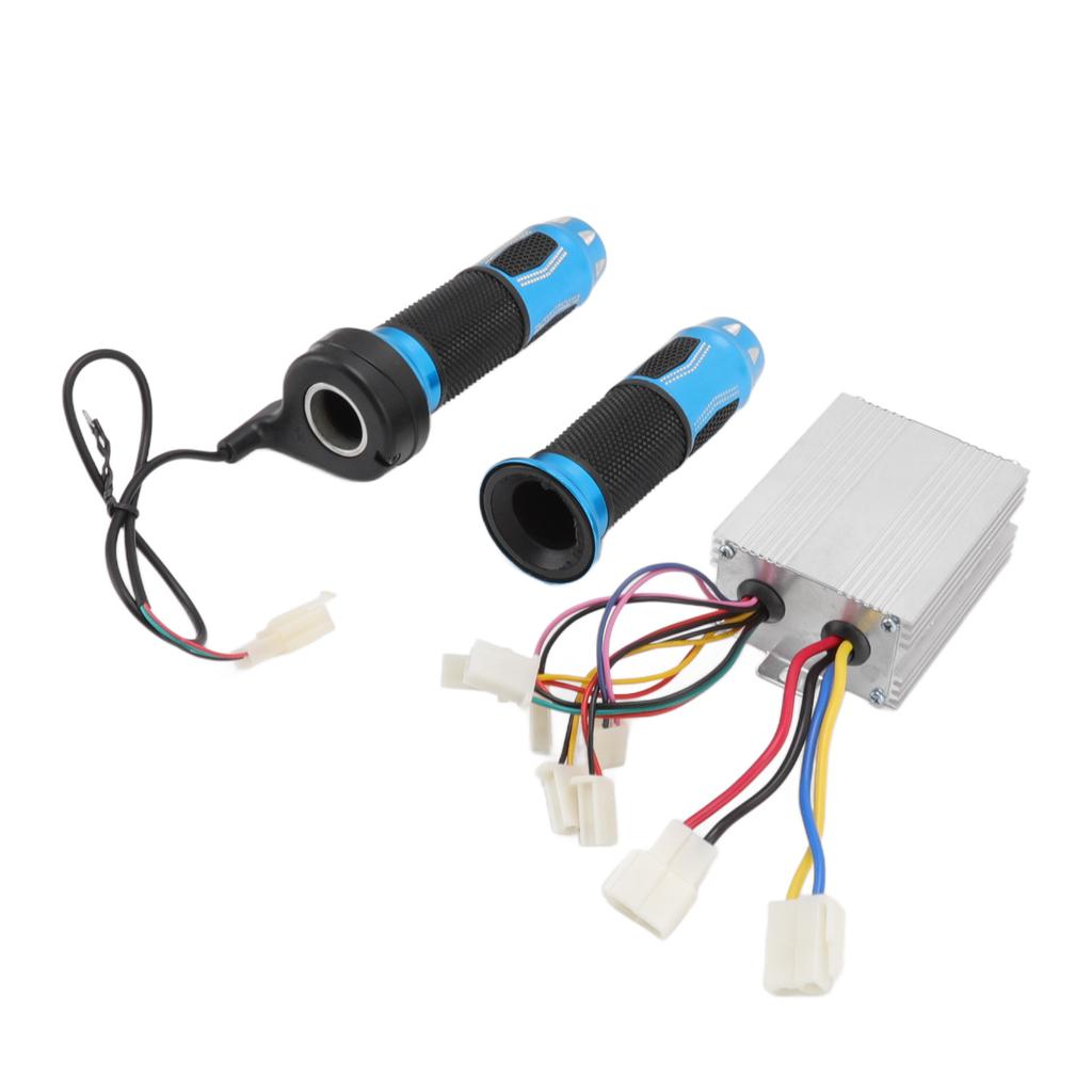 DC12V 500W Brush Motor Speed Controller with Throttle Grips for Electric Motorcycles Bikes Tricycle Scooter
