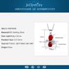 Tancise Luxury  Silver Pendant Necklace for Women Wedding Party Gift Jewelry