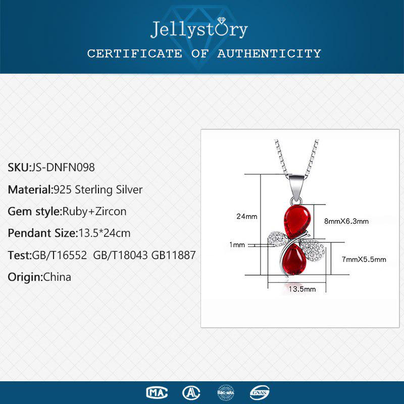 Tancise Luxury  Silver Pendant Necklace for Women Wedding Party Gift Jewelry