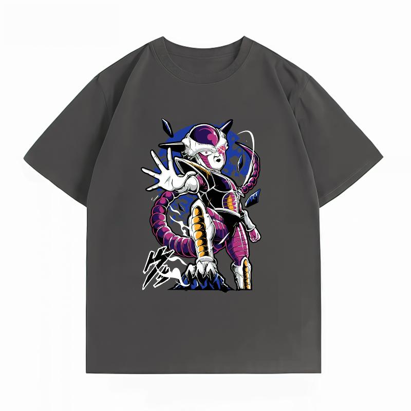 Unisexs Clothing New 100 Cotton Breathable Summer TShirt Dragon Ball Frieza Print Casual Streetwear Unisexs Tops