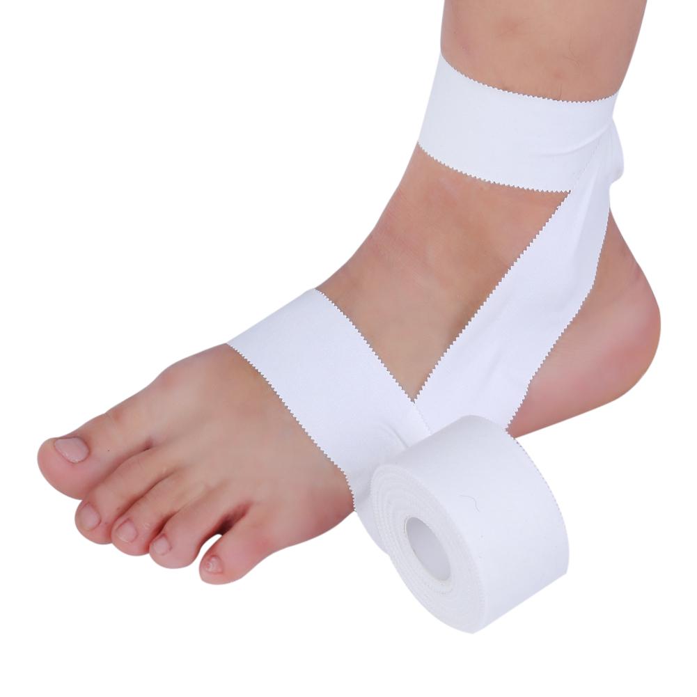 1 Roll Professional White Athletic Trainer Care Tape Sport Binding Strapping Joints Support
