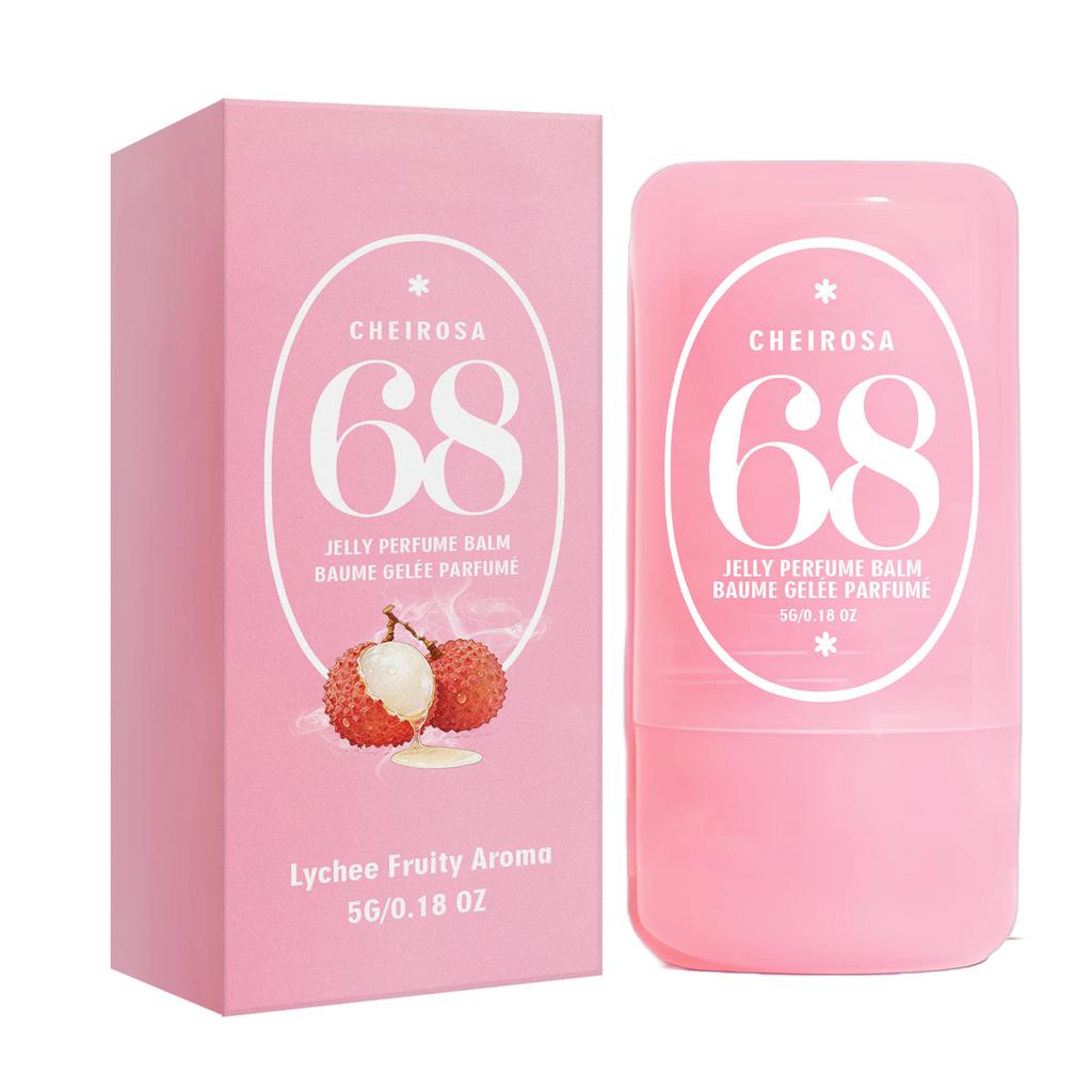 Solid Perfume Balm Lychee Fruity Scent Natural Sweet Fresh Versatile Portable Fragrance