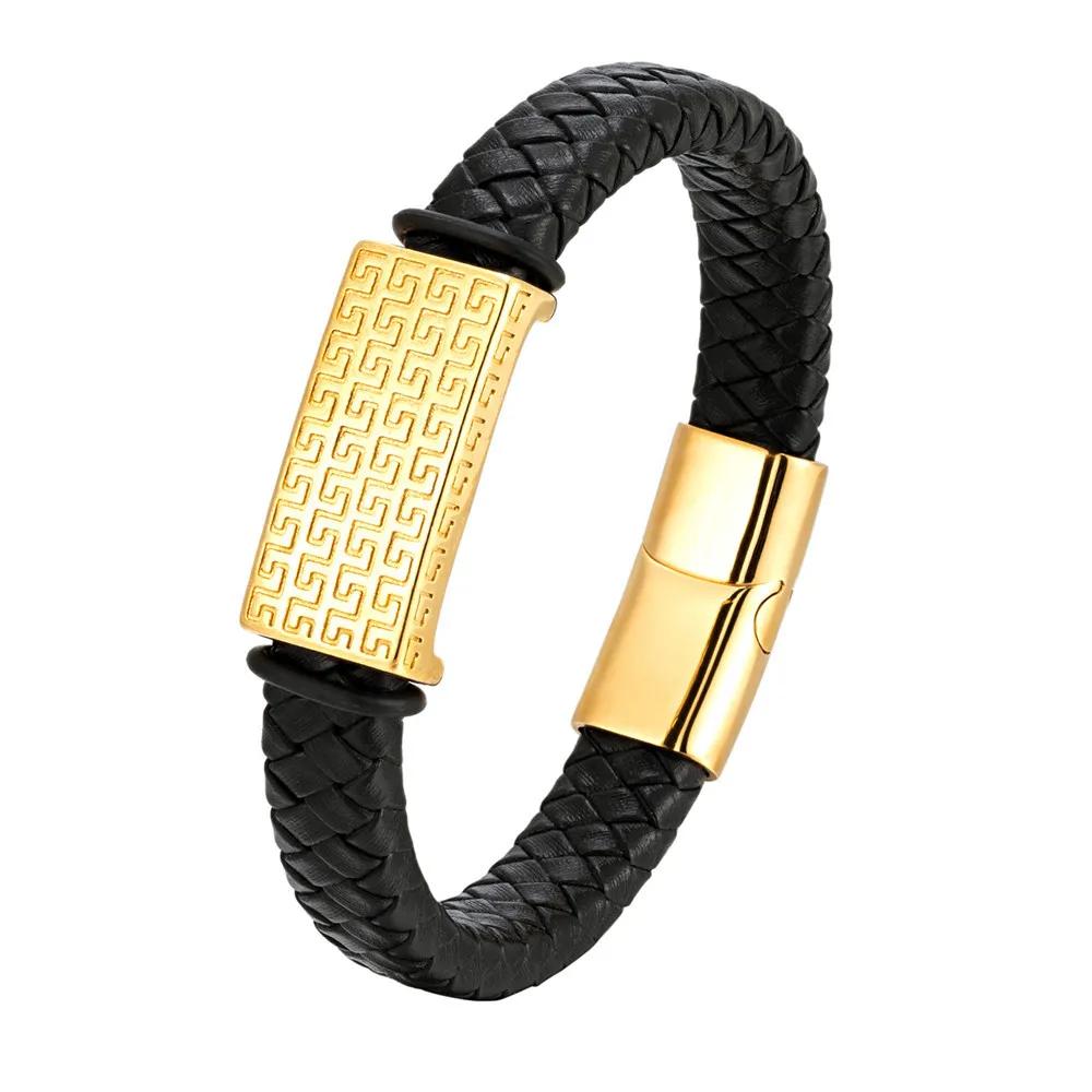 Popular Versatile Leather Rope Bracelet for Men, Domineering Ethnic Style