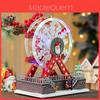 Rueda de la Fortuna Luminosa Temática de Papá Noel Caja de Música Para Celebraciones Festivas