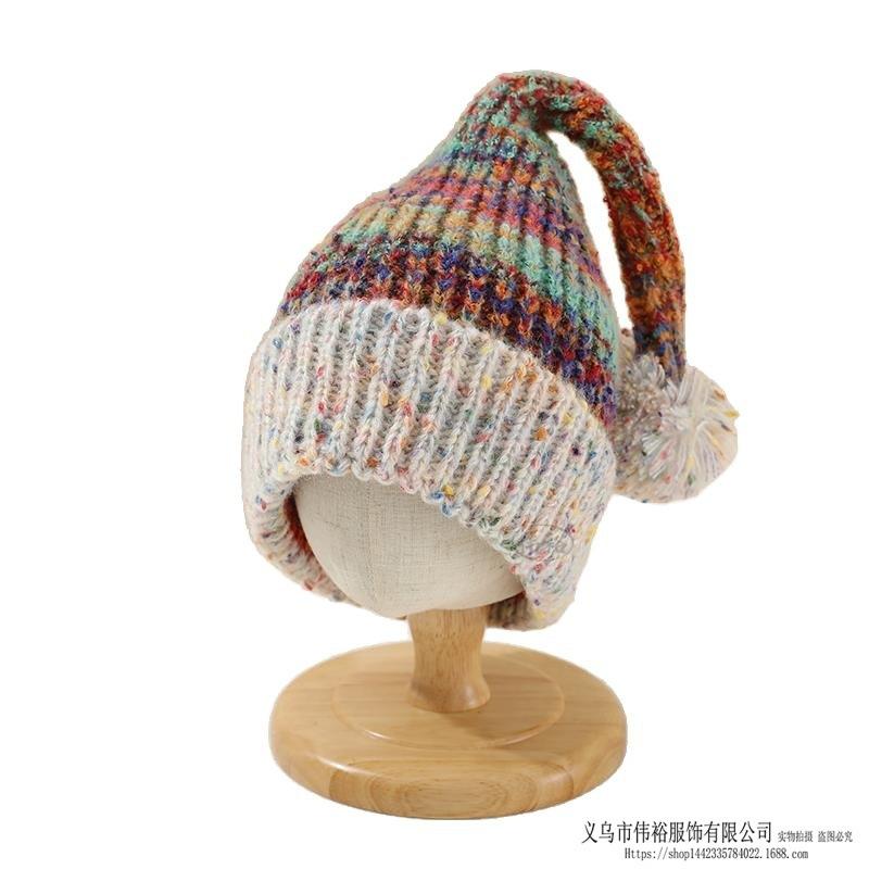 Kids Winter Warm Knitted Set Pom‑pom Hat Scarf Gloves 3‑Pcs Set Or Single Beanie Hat Windproof Ear Protection For Boys Girls Cold Weather Outdoor