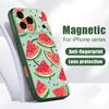Watermelon Cherry Fruits Pattern Case For iPhone 17 Pro Max Magnetic For Magsafe Hybrid Slim Matte Cover For iPhone 16 15 14 13 Pro Max