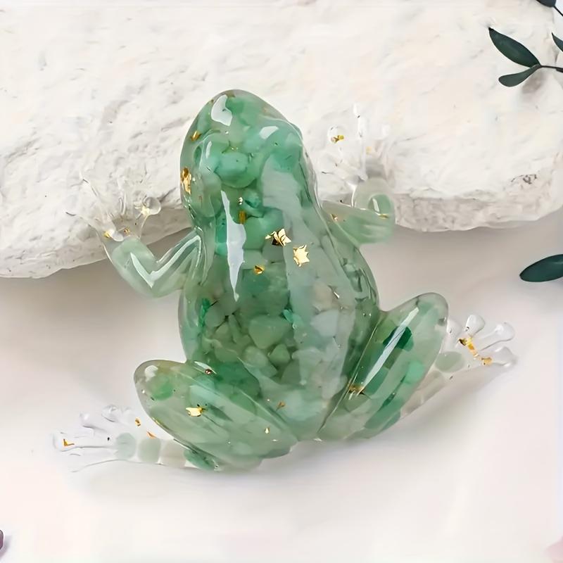 1 pezzo Colla di Cristallo per Creare Rana di Cristallo Artigianato Rana di Cristallo Decorazione d'Interni Regalo di Cristallo