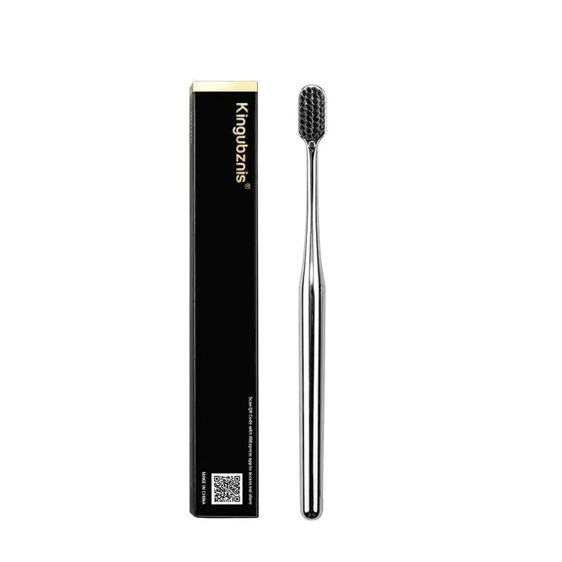 

1/2/3/4pcs Gold Toothbrush Luxury Soft Gold Teeth Brush Men Women Adult Toothbrushes Brand New Electroplated Dental Brushes