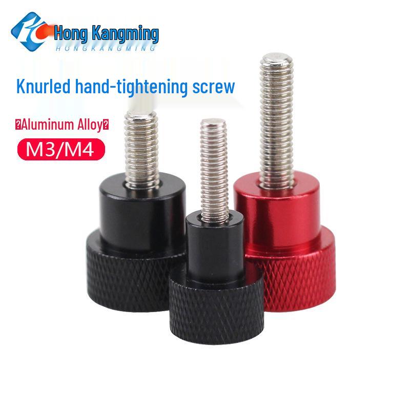 M4 Aluminum Alloy Knurled Twist Handle Bolt with Stainless Steel Head