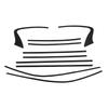 For 2015-2022 Infiniti Q50 Q50L PVC Black Car Window Decorative Strip Sticker Car Exterior Protection Accessories 10Pcs