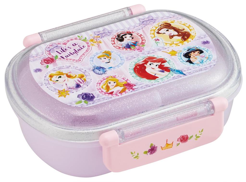 Skater Bento Lunch Made in Disney Children's Box, 360ml, Japan, Princess, 26, Girls, QAF2BA-A
